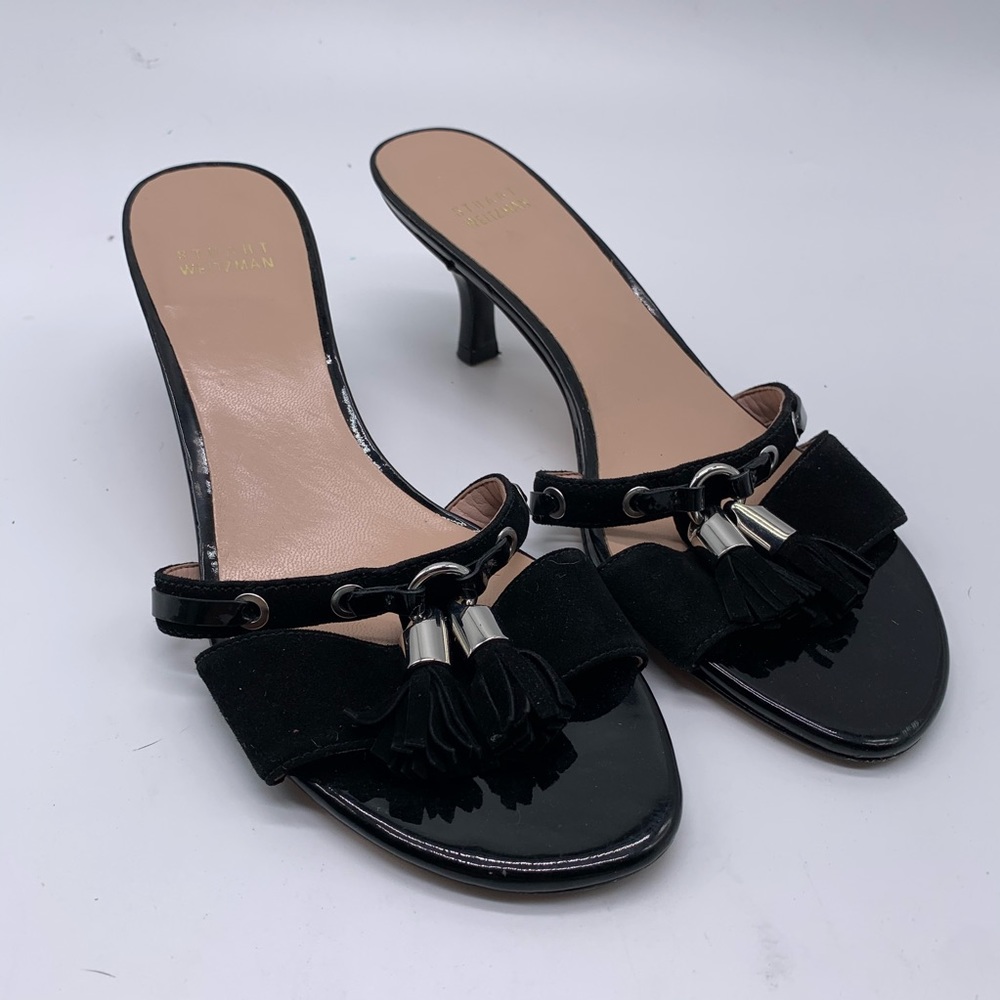 Stuart Weitzman Kitten Heel Slides